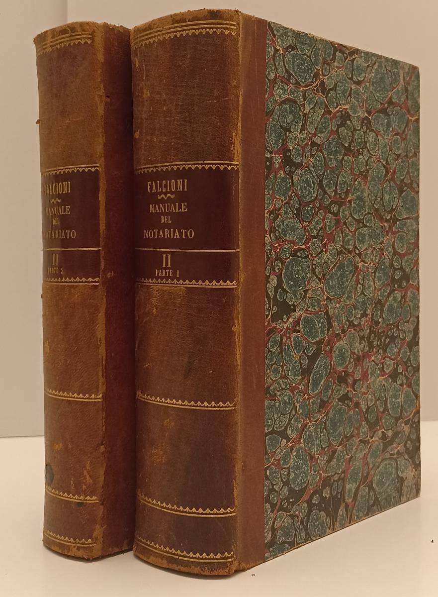 LH- MANUALE DI NOTARIATO II FORMOLARIO PARTI 1/2- FALCIONI- UTET- 1889- C-XFS102