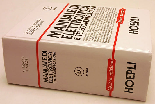 LZ- MANUALE DI ELETTRONICA E TELECOMUNICAZIONI- BIONDO SACCHI- HOEPLI- C- YFS90
