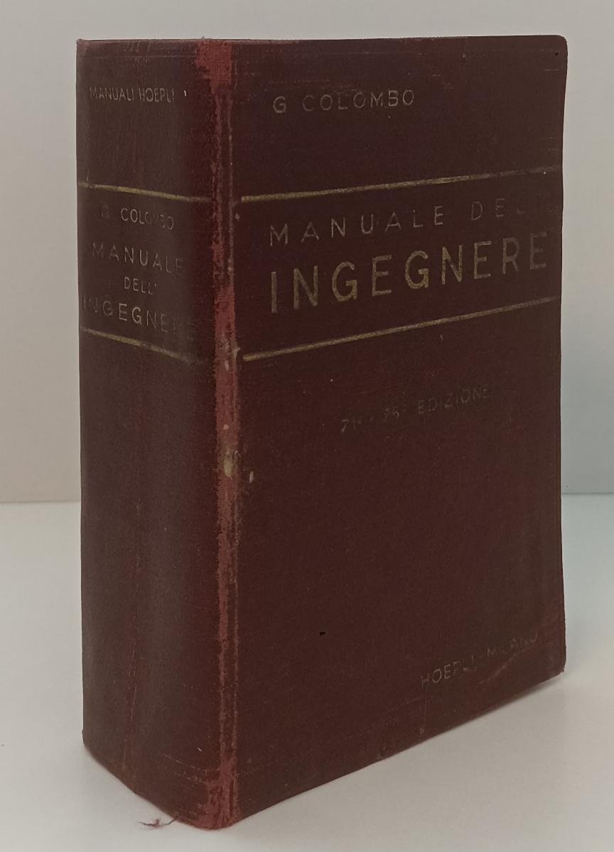 LZ- MANAULE DELL'INGEGNERE CIVILE E INDUSTRIALE- COLOMBO- HOEPLI--- 1948- C- XFS