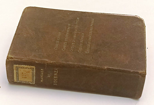 LH- MANUALE D'UDIENZA CODICE -- SOCIETA' EDITRICE LIBRARIA--- 1900- C- ZFS150