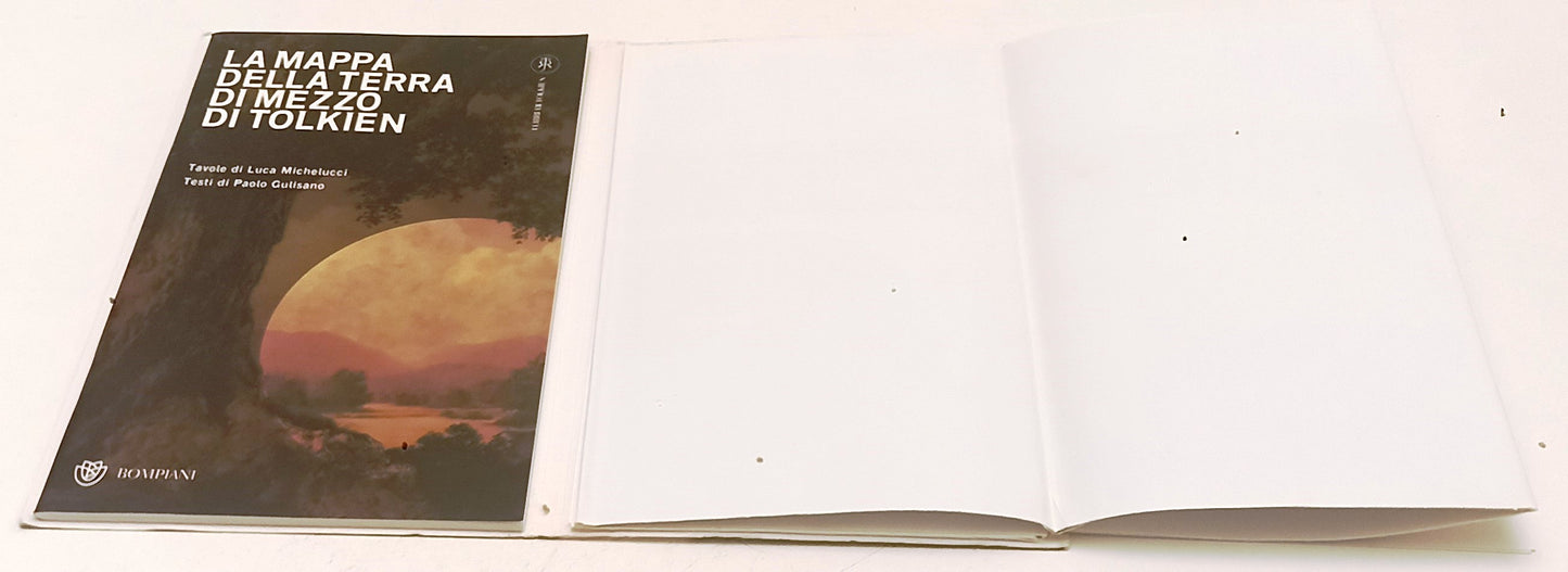 LZ- LA MAPPA DELLA TERRA DI MEZZO CARTINA - BOMPIANI- I LIBRI DI TOLKIEN- B- XFS
