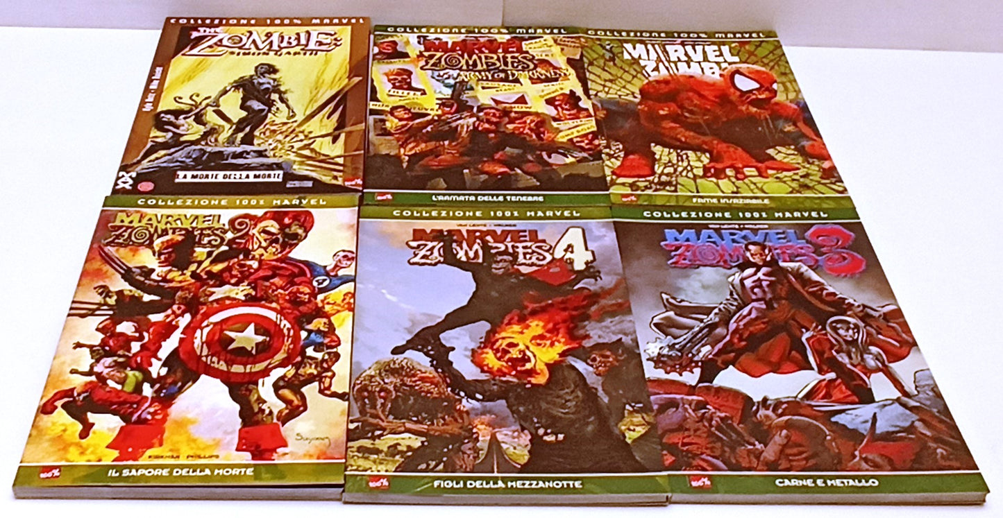 FV- COLLEZIONE 100% MARVEL ZOMBIES + MARVEL ZOMBI 6 VOLUMI - PANINI - B - F25