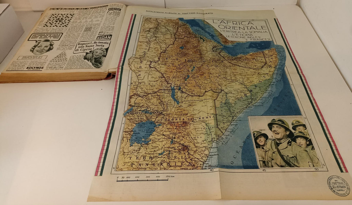 LR- IL MATTINO ILLUSTRATO 1/53 ANNATA COMPLETA VOLUME RILEGATO CARTINE AFRICA - YFS