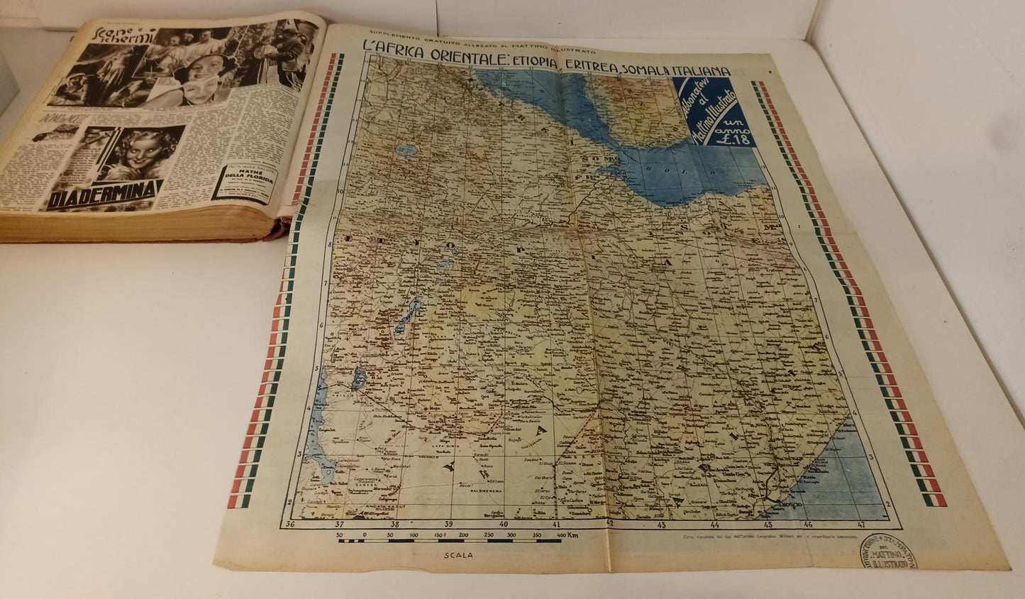 LR- IL MATTINO ILLUSTRATO 1/53 ANNATA COMPLETA VOLUME RILEGATO CARTINE AFRICA - YFS