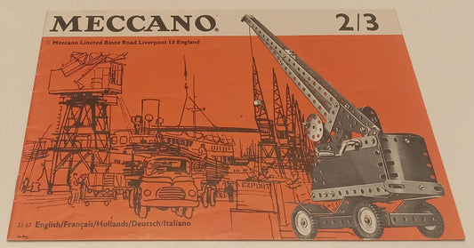CV- CATALOGO MECCANO 2/3 MECCANO LIMITED BINNS ROAD LIVERPOOL I3 ENGLAND-RVSa526