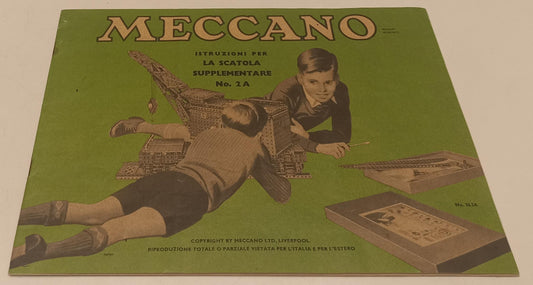 CV- MECCANO ISTRUZIONI PER LA SCATOLA SUPPLEMENTARE No. 2A - RVSa528