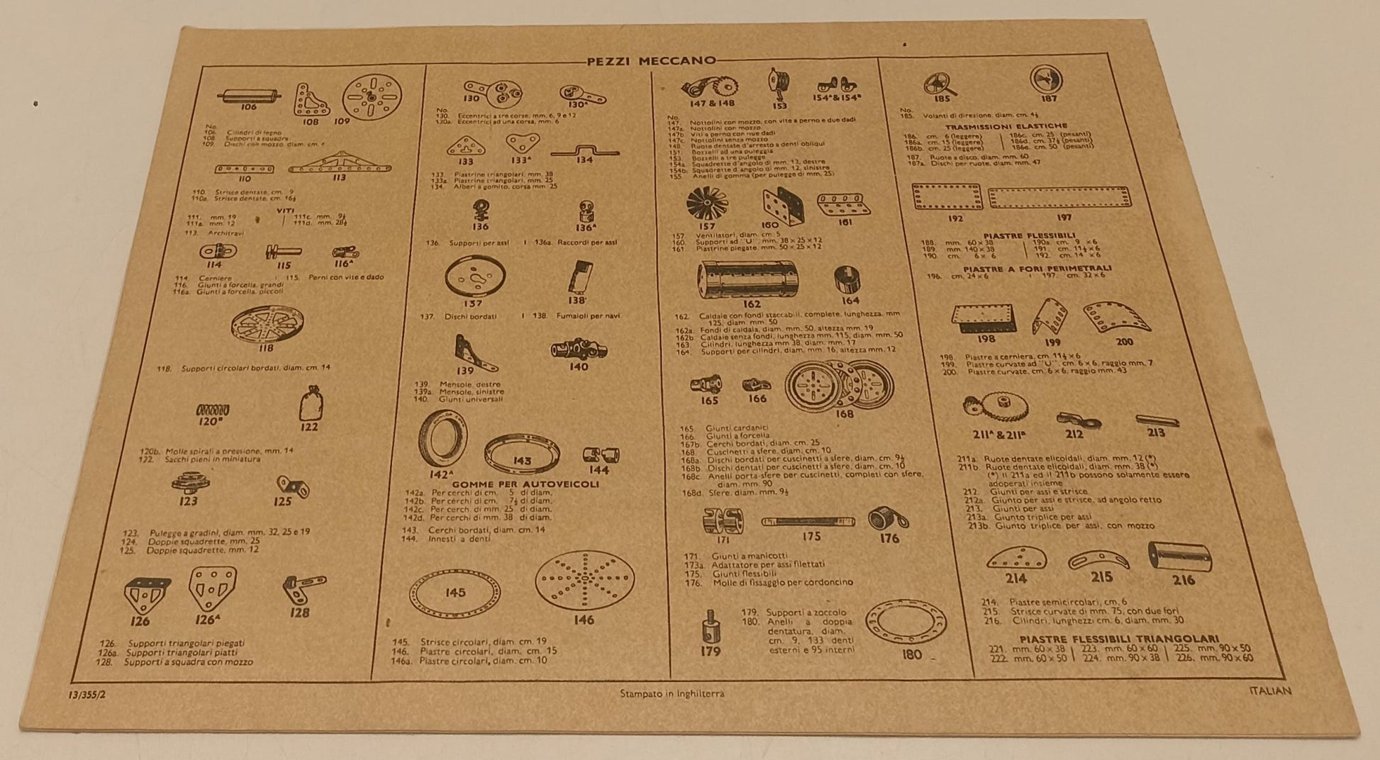 CV- MECCANO ISTRUZIONI PER LA SCATOLA SUPPLEMENTARE No. 2A - RVSa528