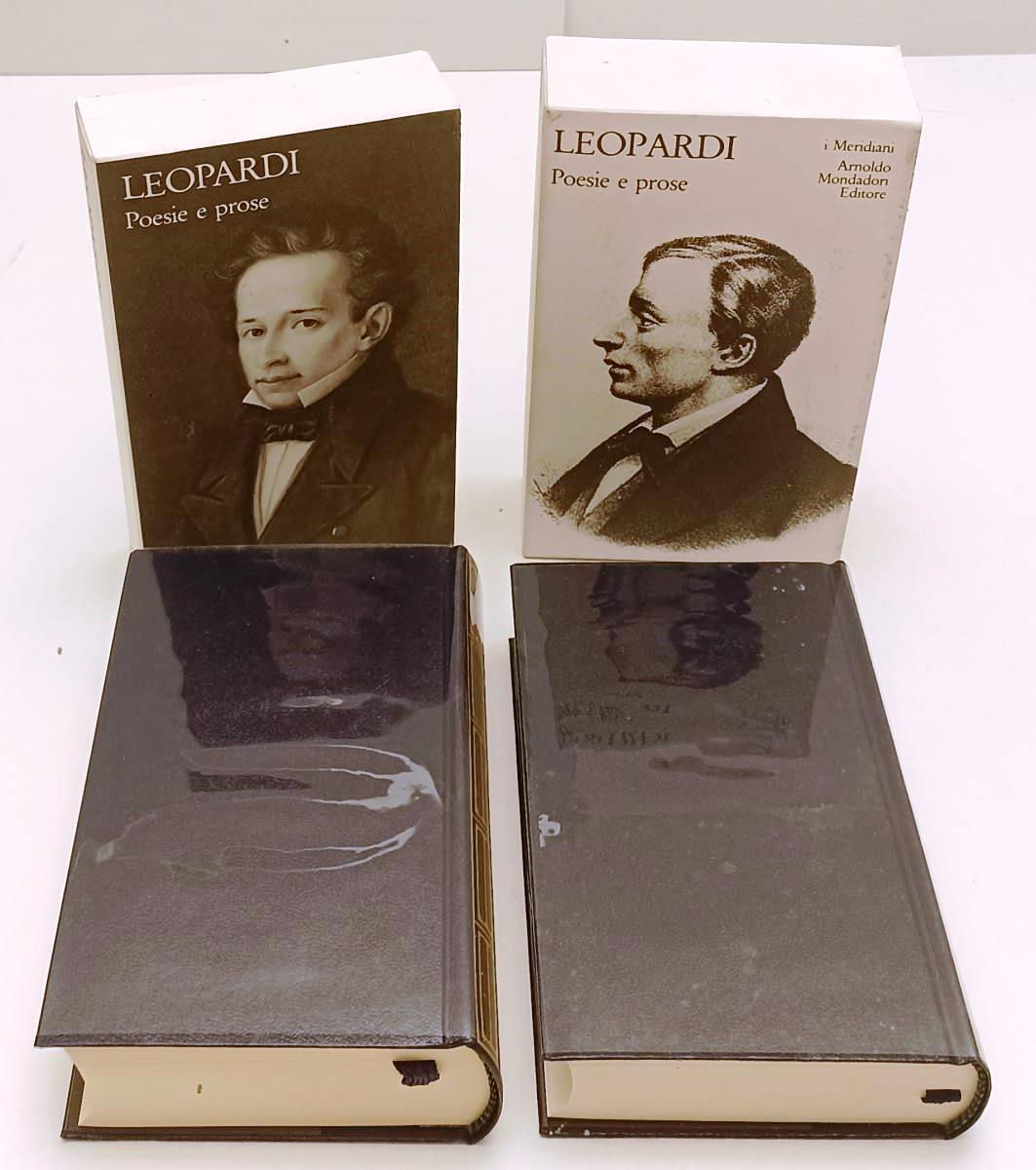 LN- POESIE E PROSE 2 VOLUMI - LEOPARDI - MONDADORI - I MERIDIANI-- 1998- CS- XFS