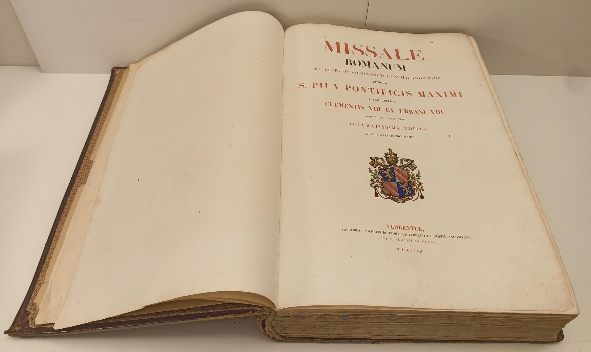 LD- MISSALE ROMANUM EX DECRETO SACROSANTI CONCILII TRIDENTINI - 1862 - C- ZFS319