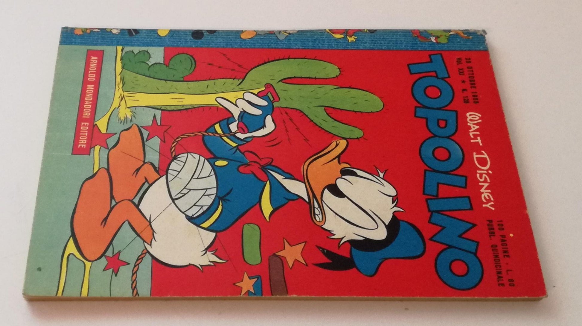 FD- TOPOLINO N.125 LIBRETTO BOLLINO -- DISNEY MONDADORI - 1955 - B - GBX