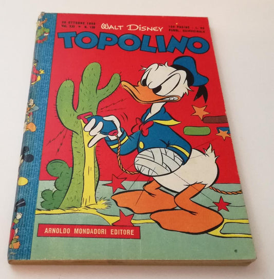 FD- TOPOLINO N.125 LIBRETTO BOLLINO -- DISNEY MONDADORI - 1955 - B - GBX