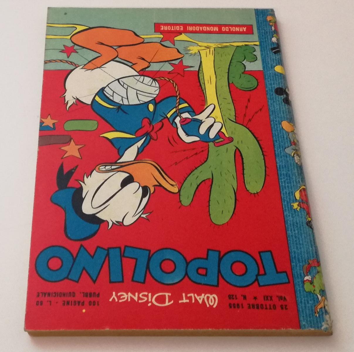 FD- TOPOLINO N.125 LIBRETTO BOLLINO -- DISNEY MONDADORI - 1955 - B - GBX