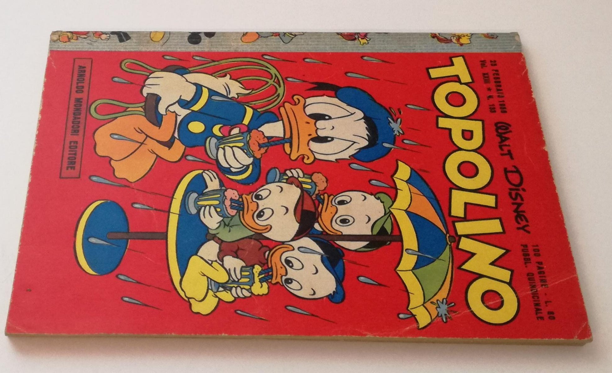 FD- TOPOLINO N.133 LIBRETTO NO BOLLINO -- DISNEY MONDADORI - 1956 - B - GBX