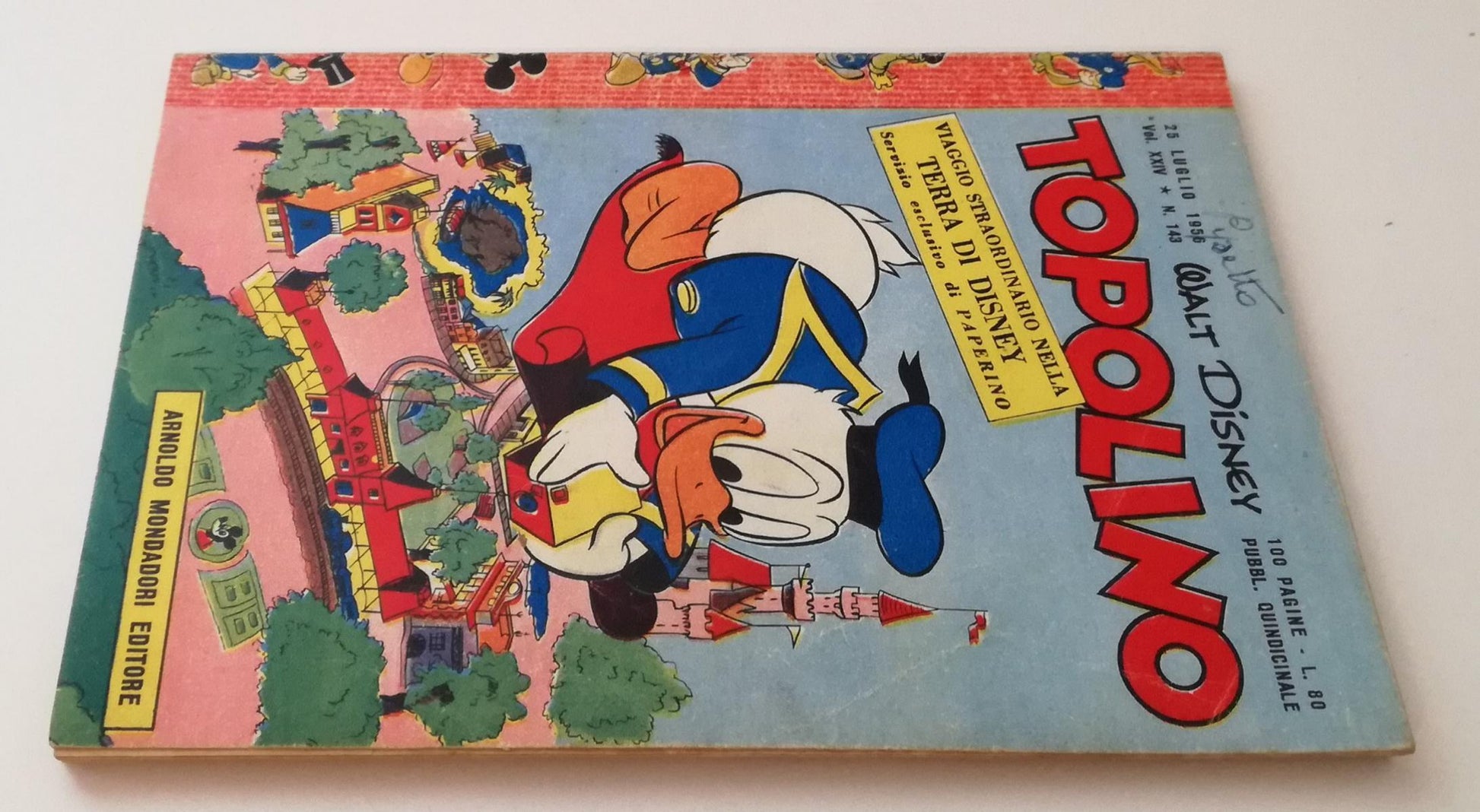FD- TOPOLINO N.143 LIBRETTO -- DISNEY MONDADORI - 1956 - B - GBX