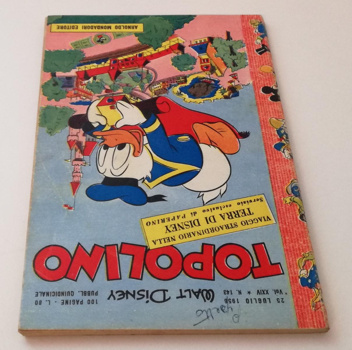 FD- TOPOLINO N.143 LIBRETTO -- DISNEY MONDADORI - 1956 - B - GBX