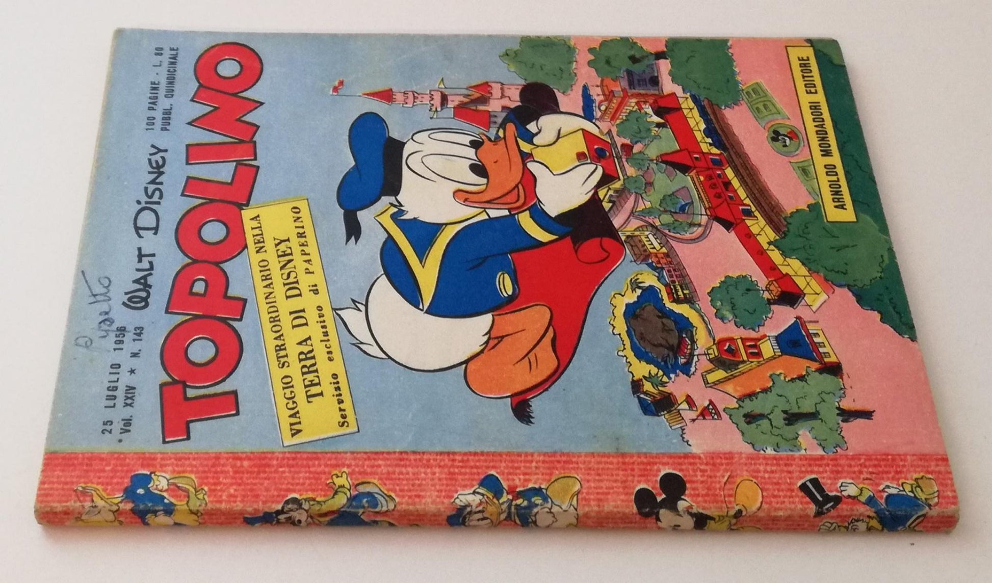 FD- TOPOLINO N.143 LIBRETTO -- DISNEY MONDADORI - 1956 - B - GBX