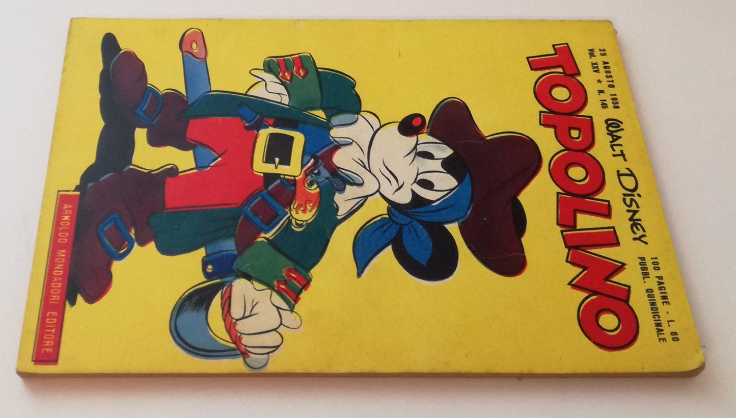 FD- TOPOLINO N.145 LIBRETTO NO BOLLINO -- DISNEY MONDADORI - 1956 - B - GBX
