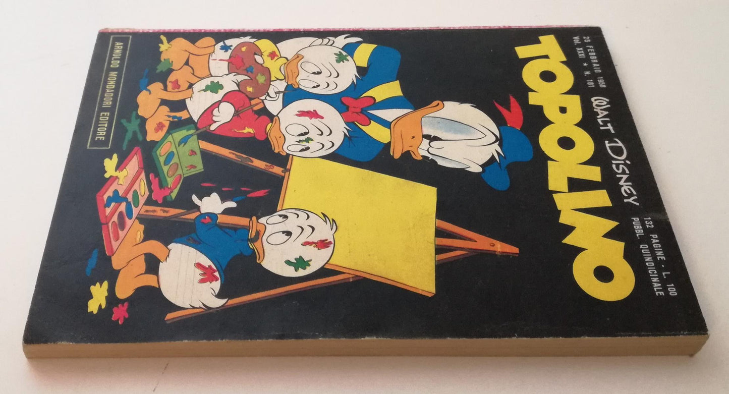 FD- TOPOLINO N.181 LIBRETTO NO BOLLINO -- DISNEY MONDADORI - 1958 - B - GBX