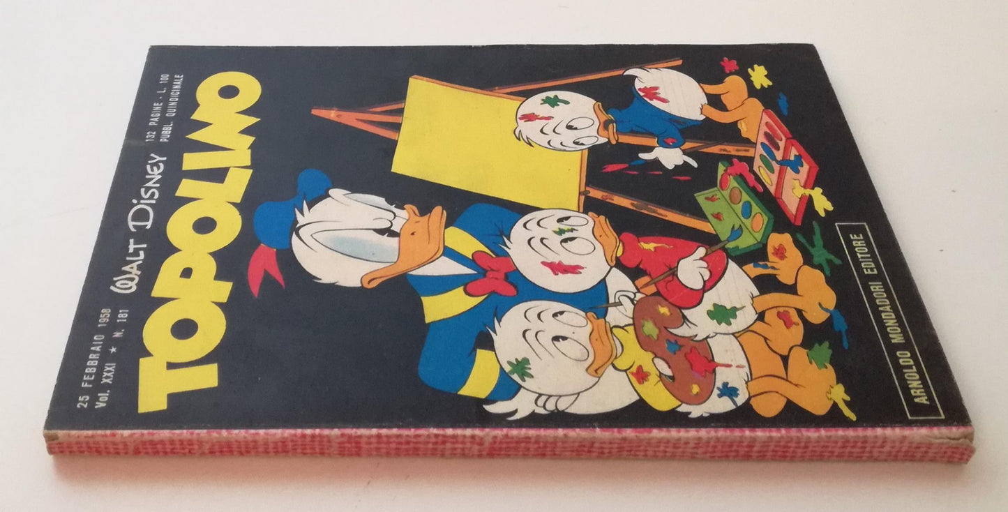 FD- TOPOLINO N.181 LIBRETTO NO BOLLINO -- DISNEY MONDADORI - 1958 - B - GBX