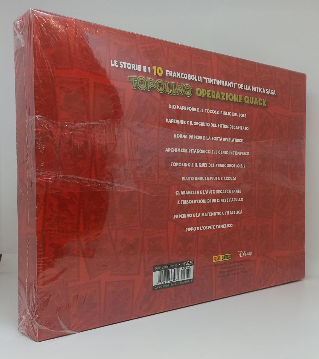 FD- OPERAZIONE QUACK STORIE E 10 FRANCOBOLLI METALLICI- PANINI DISNEY- 2019- VTX