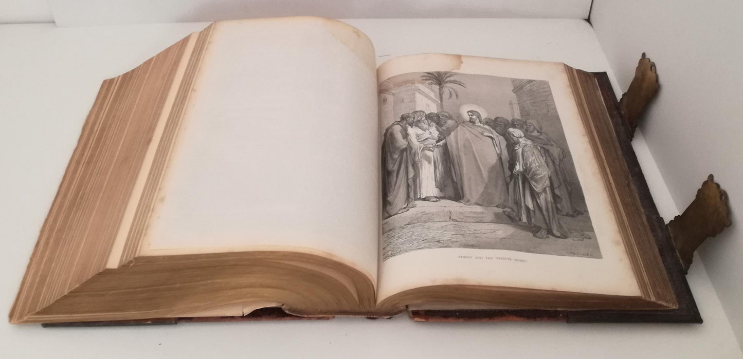 LD- THE HOLY BIBLE ILLUSTRATED - EADIE SCOTT HENRY - DODD --- 1873 - C - XFS100