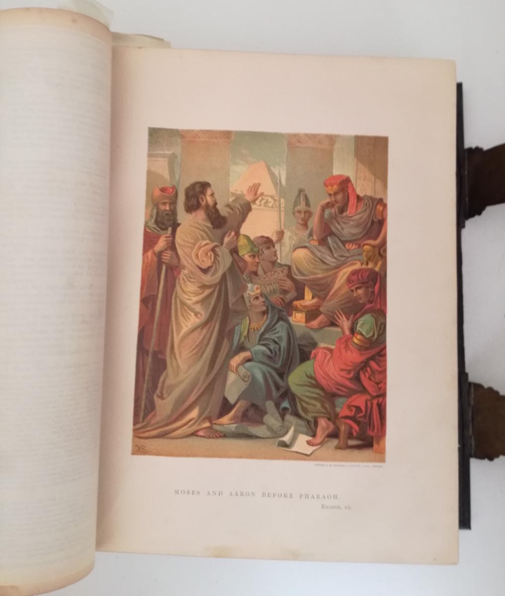 LD- THE HOLY BIBLE ILLUSTRATED - EADIE SCOTT HENRY - DODD --- 1873 - C - XFS100