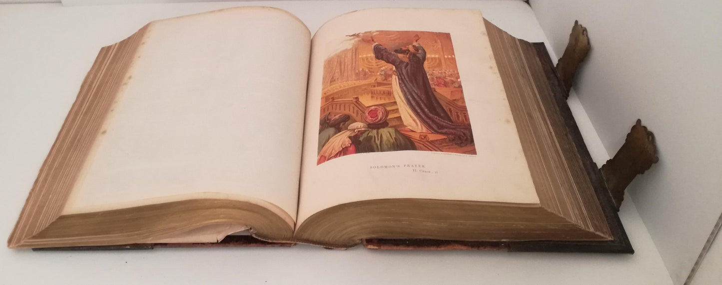 LD- THE HOLY BIBLE ILLUSTRATED - EADIE SCOTT HENRY - DODD --- 1873 - C - XFS100