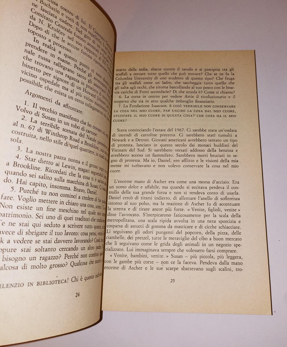 LG- IL LIBRO DI DANIEL -- MONDADORI -- 1a ED.- 1980 - B - XFS127