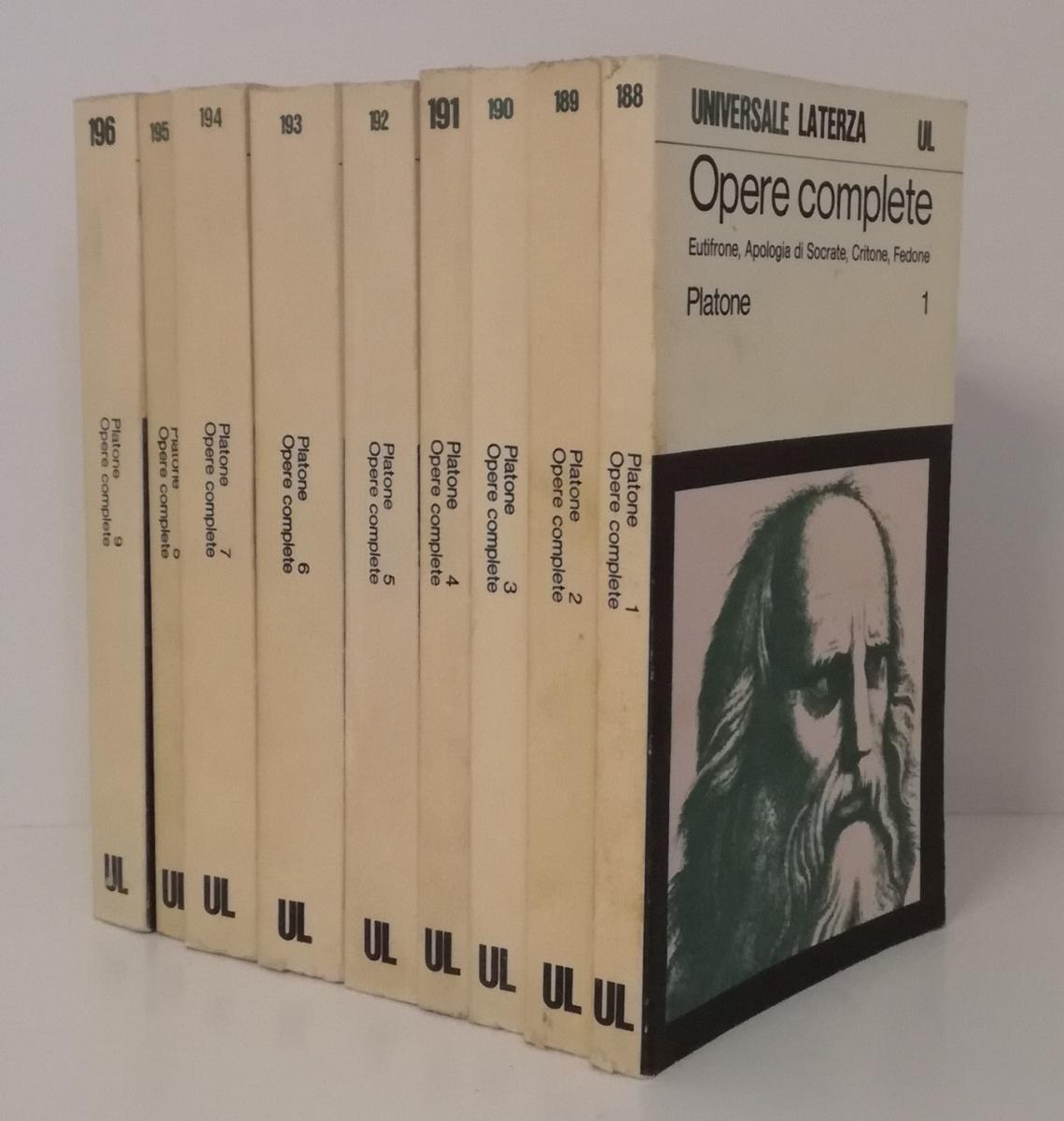 LS- OPERE COMPLETE 9 VOLUMI- PLATONE - LATERZA - UNIVERSALE -- 1971 - B - XFS999