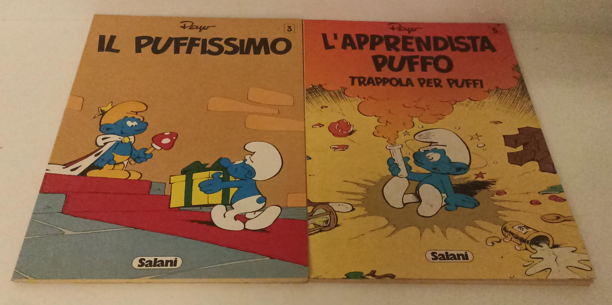 FZ- STORIE DI PUFFI LOTTO 6 VOLUMI - PEYO - SALANI - 1980 - S - VMX