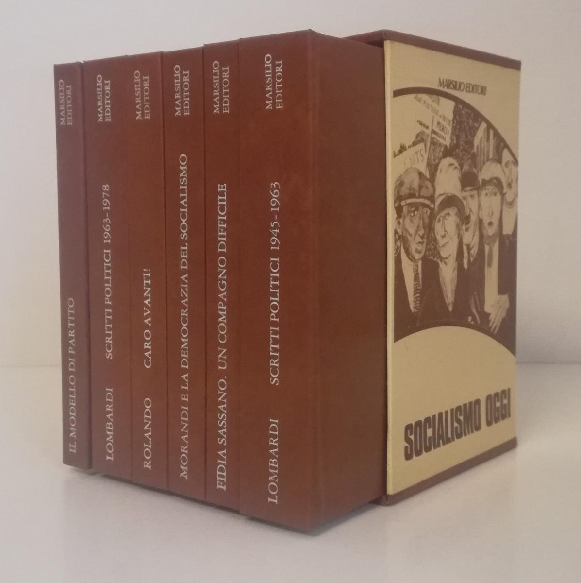 LS- SOCIALISMO OGGI 6 VOLUMI COFANETTO - AA.VV. - MARSILIO --- 1978- CS- XFS