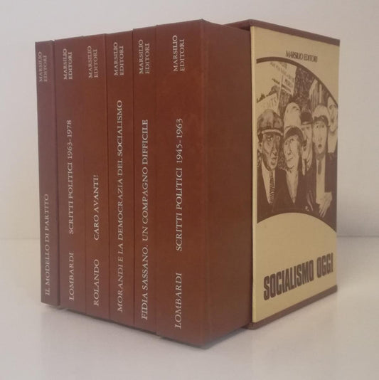 LS- SOCIALISMO OGGI 6 VOLUMI COFANETTO - AA.VV. - MARSILIO --- 1978- CS- XFS