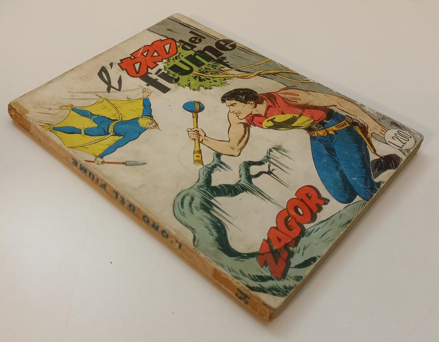 FB- ZAGOR 1a EDIZIONE 2a S. ZENIT GIGANTE N.54 L'ORO DEL FIUME - ARALDO- 1965- B