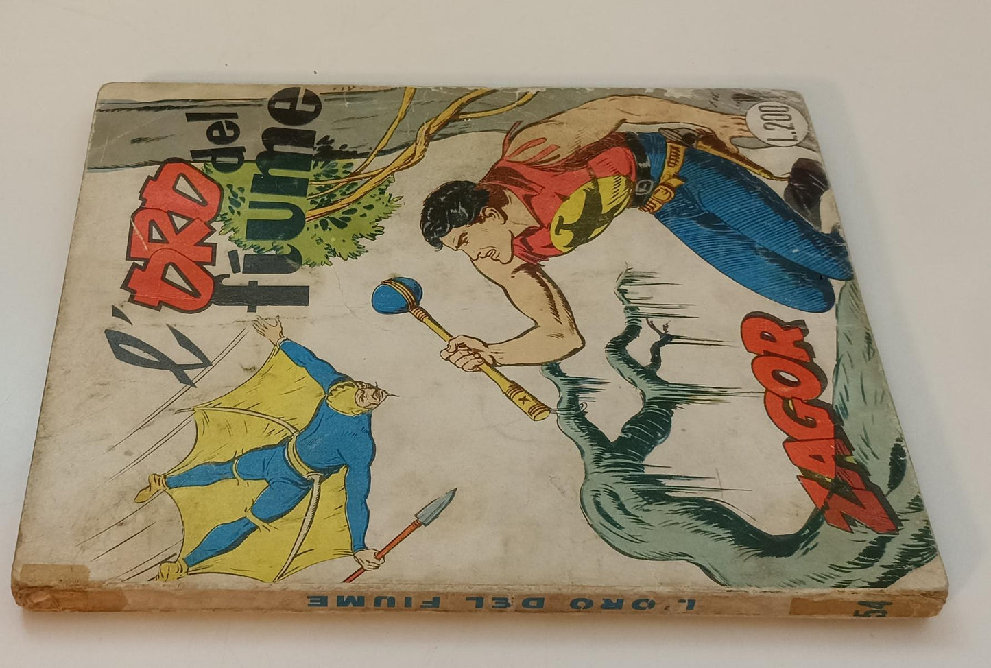 FB- ZAGOR 1a EDIZIONE 2a S. ZENIT GIGANTE N.54 L'ORO DEL FIUME - ARALDO- 1965- B