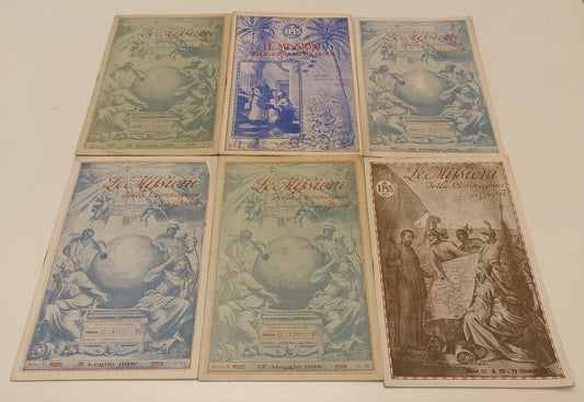 LD- LOTTO 6 FASCICOLI LE MISSIONI DELLA COMPAGNIA DI GESU' 1915/1918 - S- XFS102