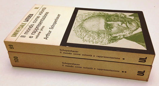 LS- IL MONDO COME VOLONTA' E RAPPRESENTAZIONE 1/2- SCHOPENHAUER- LATERZA- UL-XFS