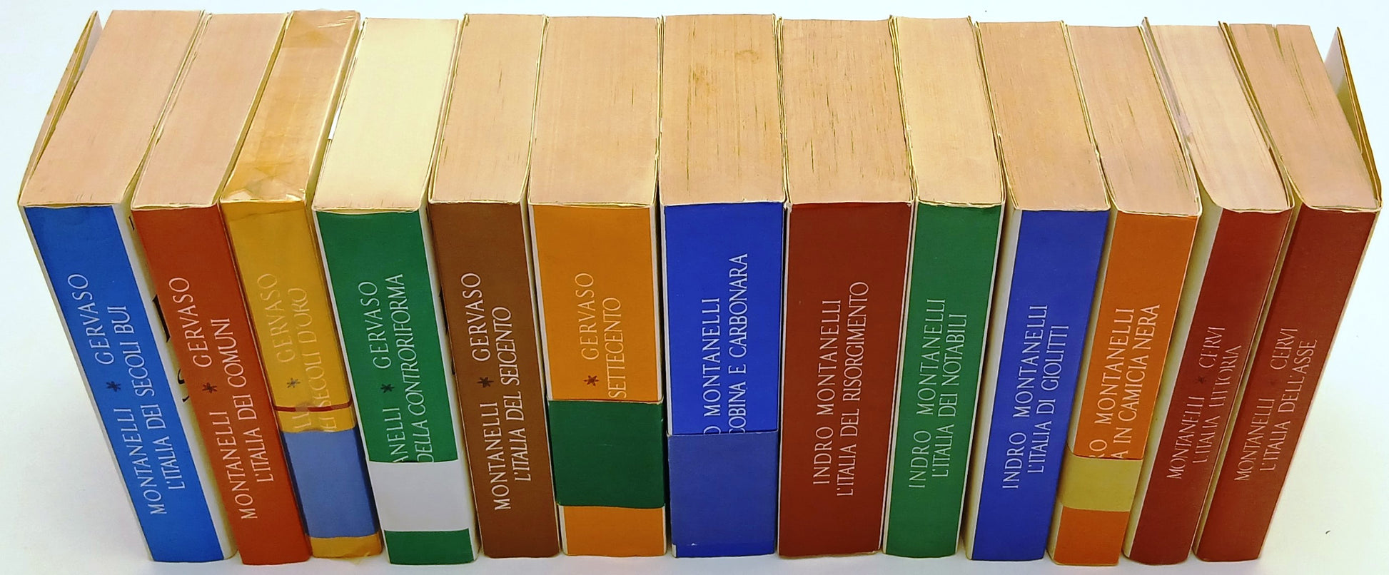 LS- LOTTO STORIA D'ITALIA 13 VOLUMI- MONTANELLI GERVASO CERVI- RIZZOLI-BS-BLCP93