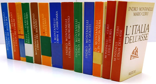 LS- LOTTO STORIA D'ITALIA 13 VOLUMI- MONTANELLI GERVASO CERVI- RIZZOLI-BS-BLCP93