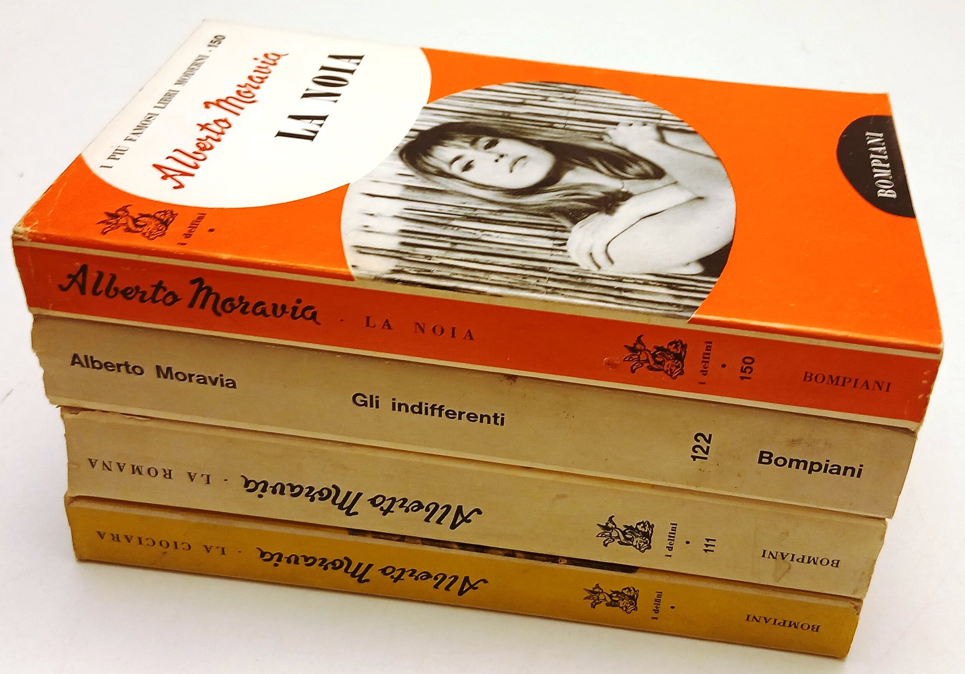 LN- LOTTO 4 ROMANZI NOIA CIOCIARA ROMANA - ALBERTO MORAVIA - BOMPIANI- BS- ZFS59