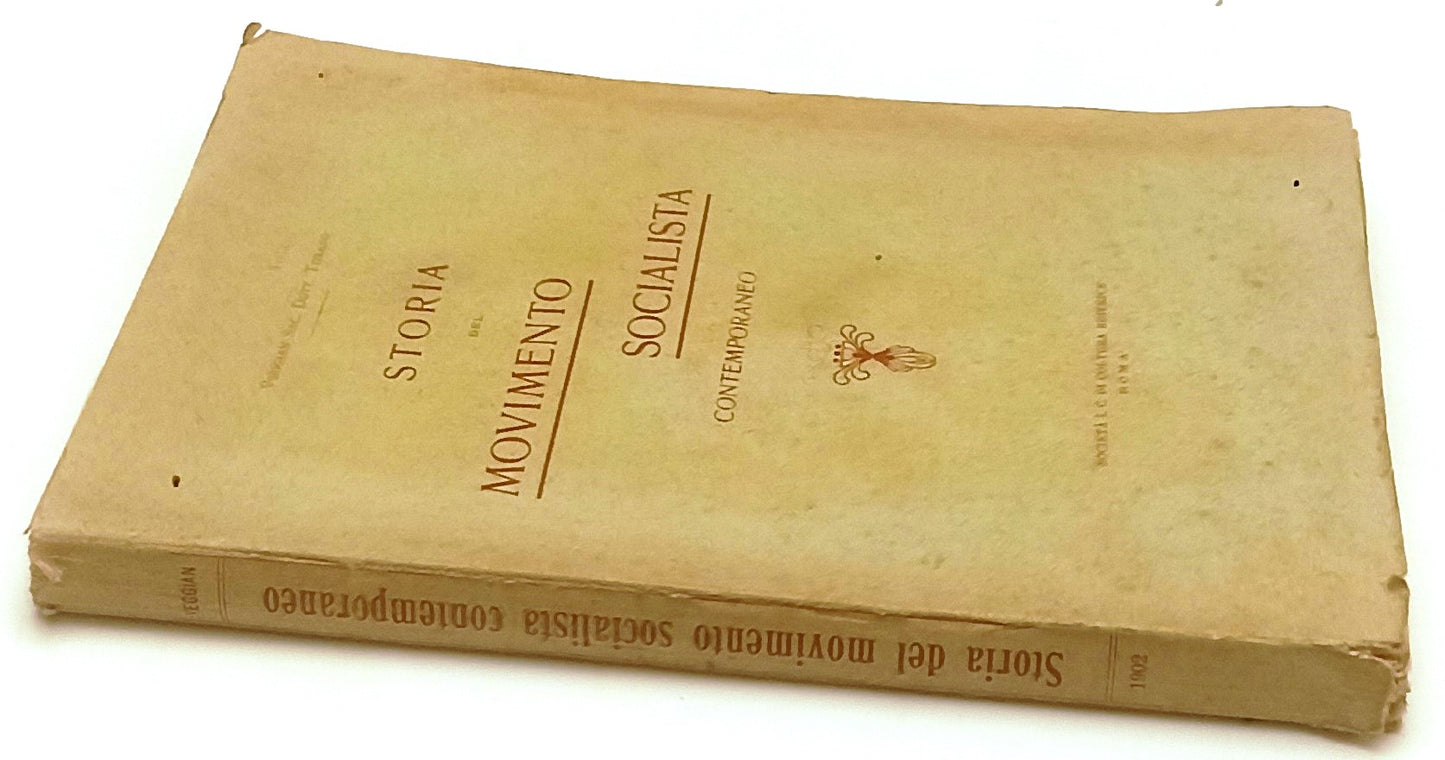 LS- STORIA DEL MOVIMENTO SOCIALISTA CONTEMPORANEO - VEGGIAN SAC.- 1902- B- XFS62