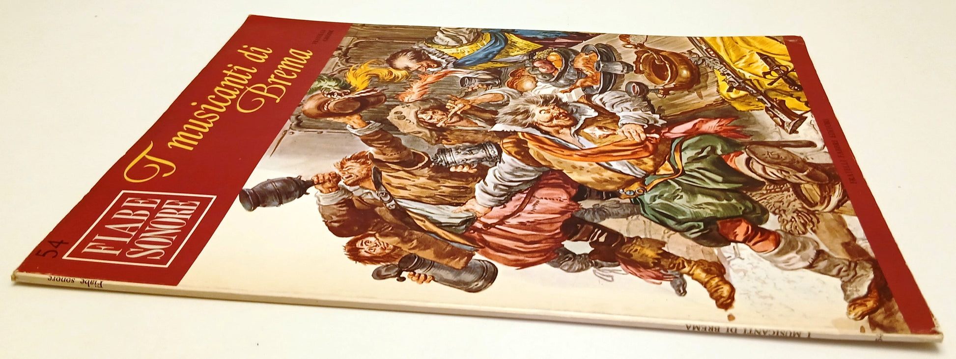 LB- FIABE SONORE N.54 I MUSICANTI DI BREMA + disco 45 giri - FABBRI - RVSa753