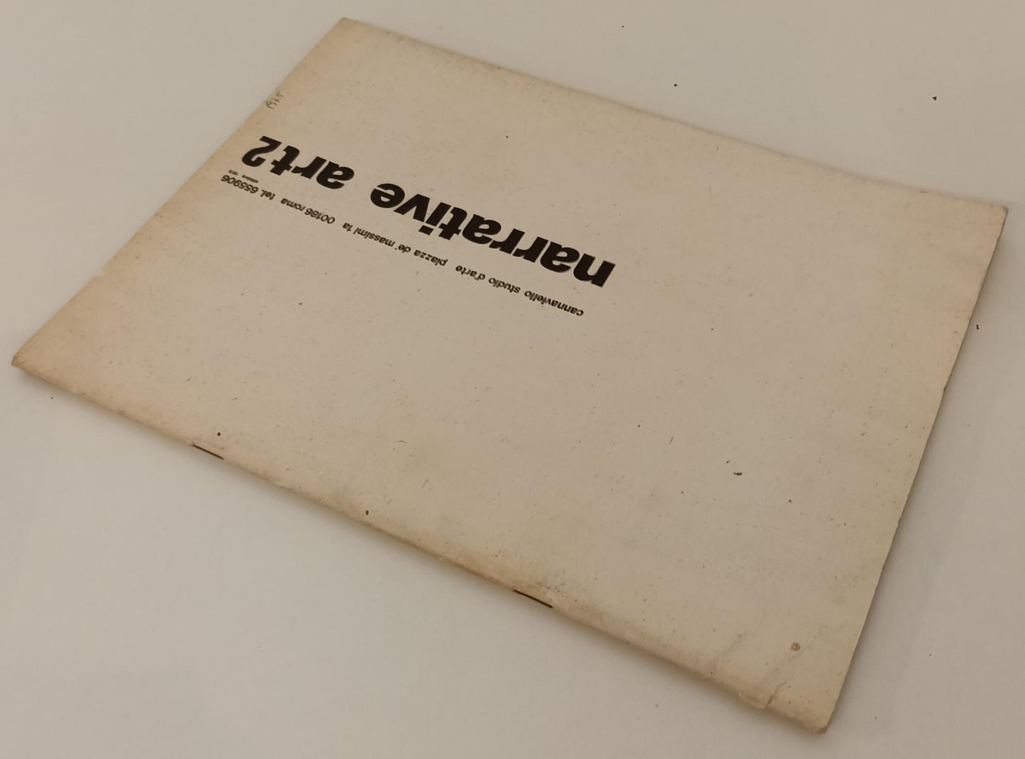 LT- NARRATIVE ART2 CATALOGO MOSTRA -- CANNAVIELLO STUDIO D'ARTE- 1975- S- XFS159