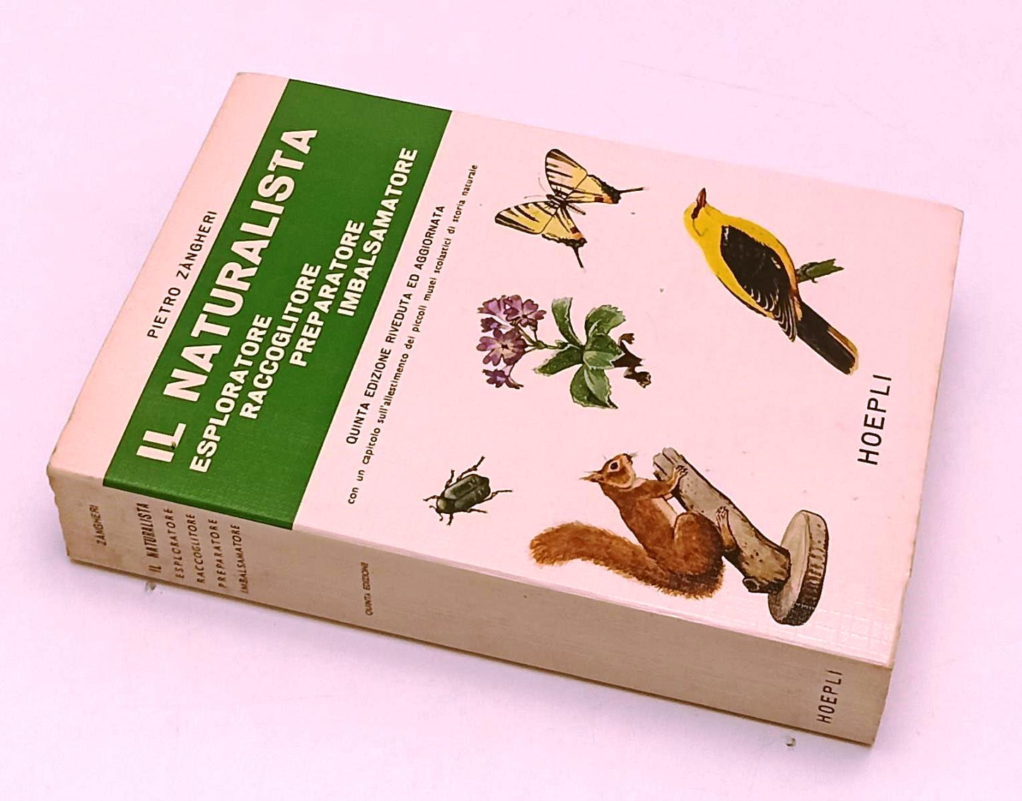 LZ- IL NATURALISTA - PIETRO ZANGHERI - HOEPLI - MANUALE - 5a ED. - 1976 - B- XFS