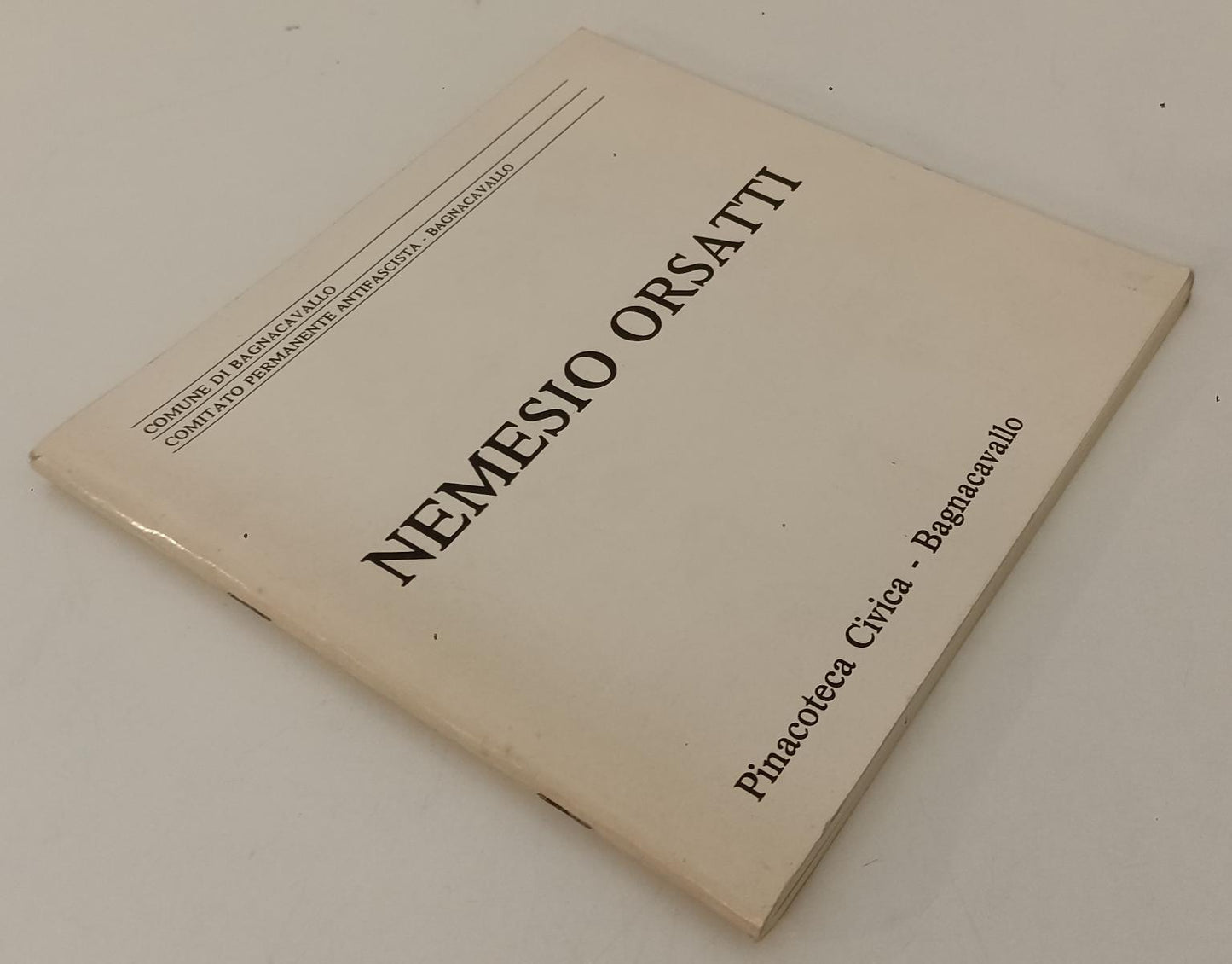 LT- NEMESIO ORSATTI AUTOGRAFO - PINACOTECA CIVICA BAGNACAVALLO - 1978- S- XFS160