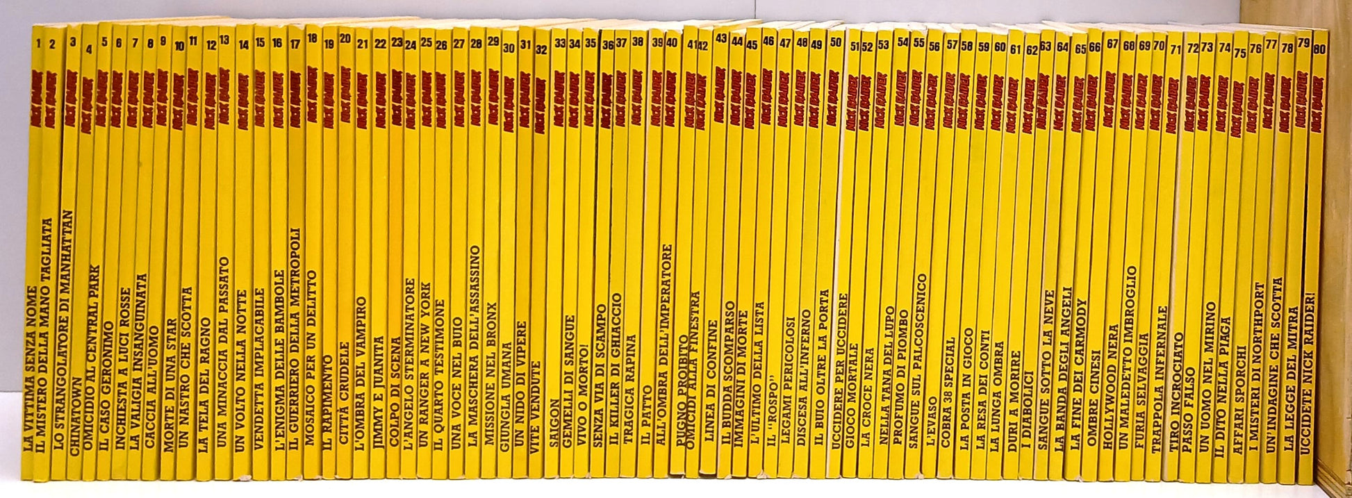 FB- NICK RAIDER 1/200 COLLEZIONE COMPLETA OTTIMI -- BONELLI -- B - BLCG31
