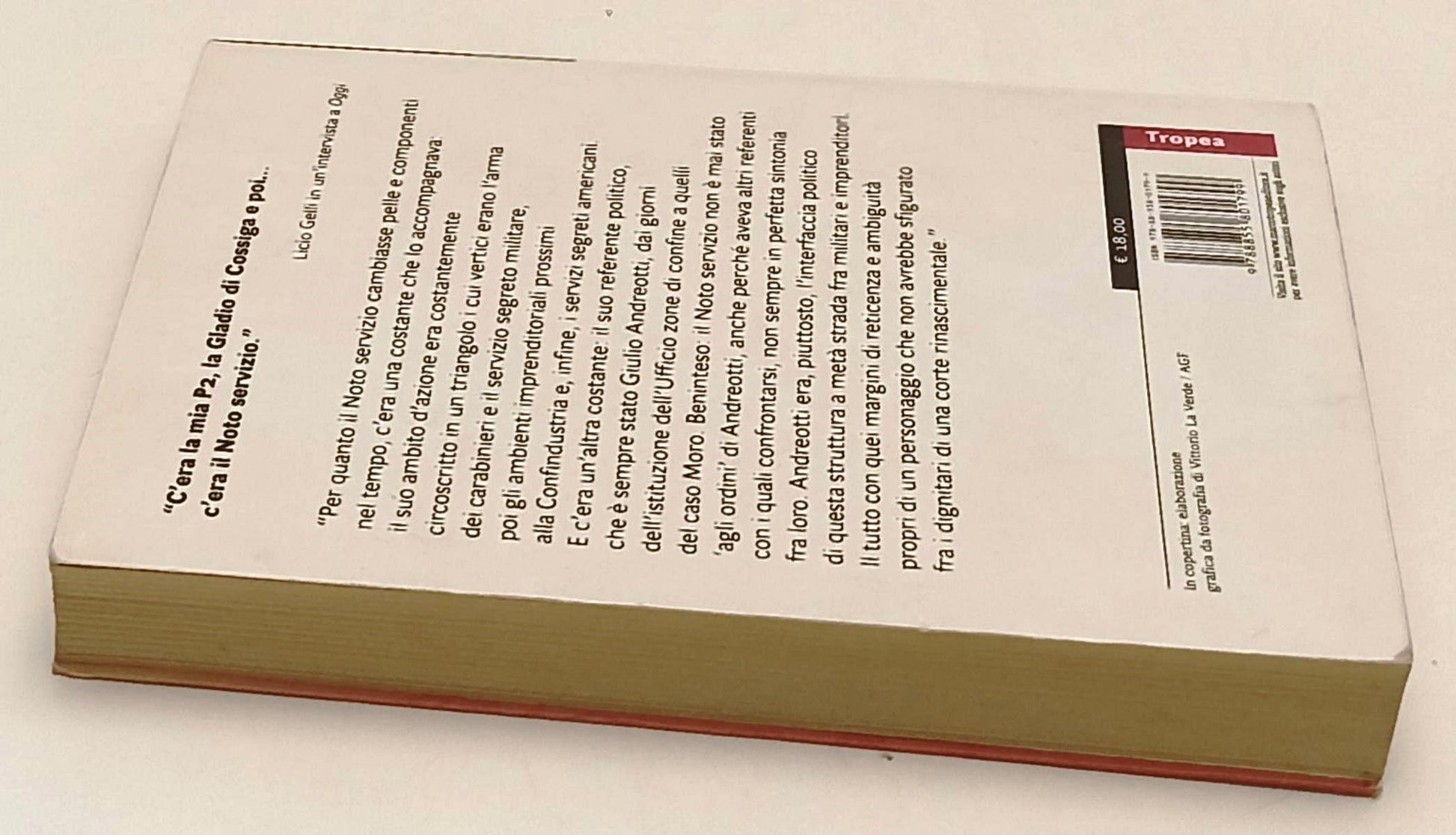 LS- IL NOTO SERVIZIO GIULIO ANDREOTTI IL CASO MORO - GIANNULI- TROPEA- B- XFS127