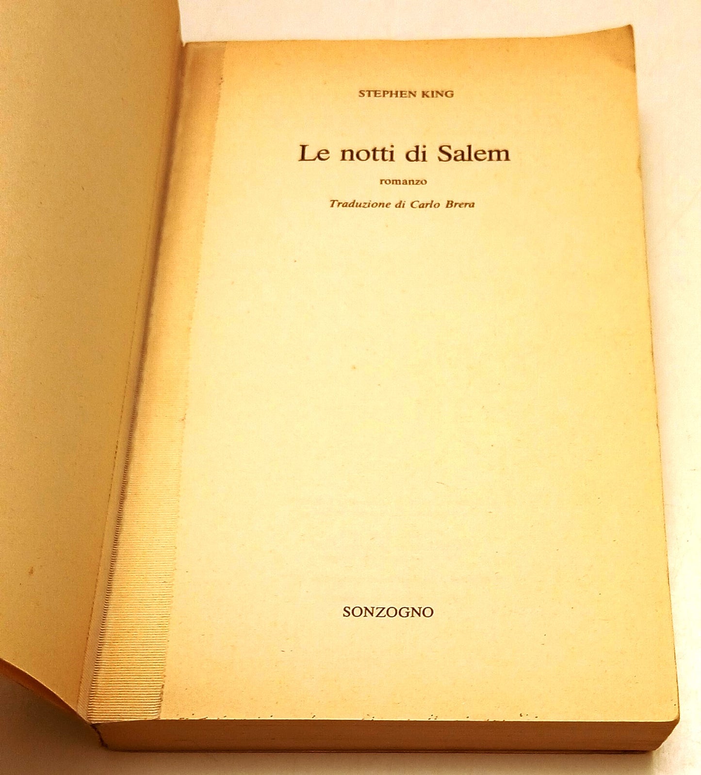 LN- LE NOTTI DI SALEM- STEPHEN KING- SONZOGNO- BESTSELLER- 1a ED.- 1979-B-XFS127