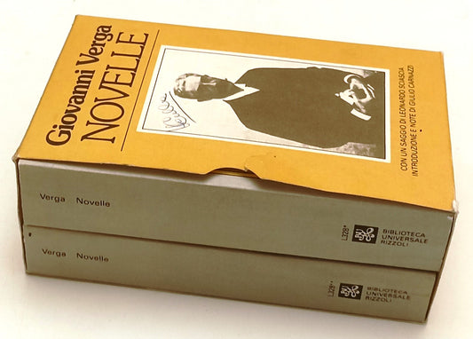 NOVELLE 2 VOLUMI - GIOVANNI VERGA - RIZZOLI - BUR - 1a ED. - 1981- B- XFS