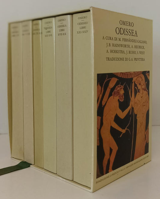 LN- ODISSEA COFANETTO 6 VOLUMI - OMERO- MONDADORI LORENZO VALLA--- 1986- CS- XFS