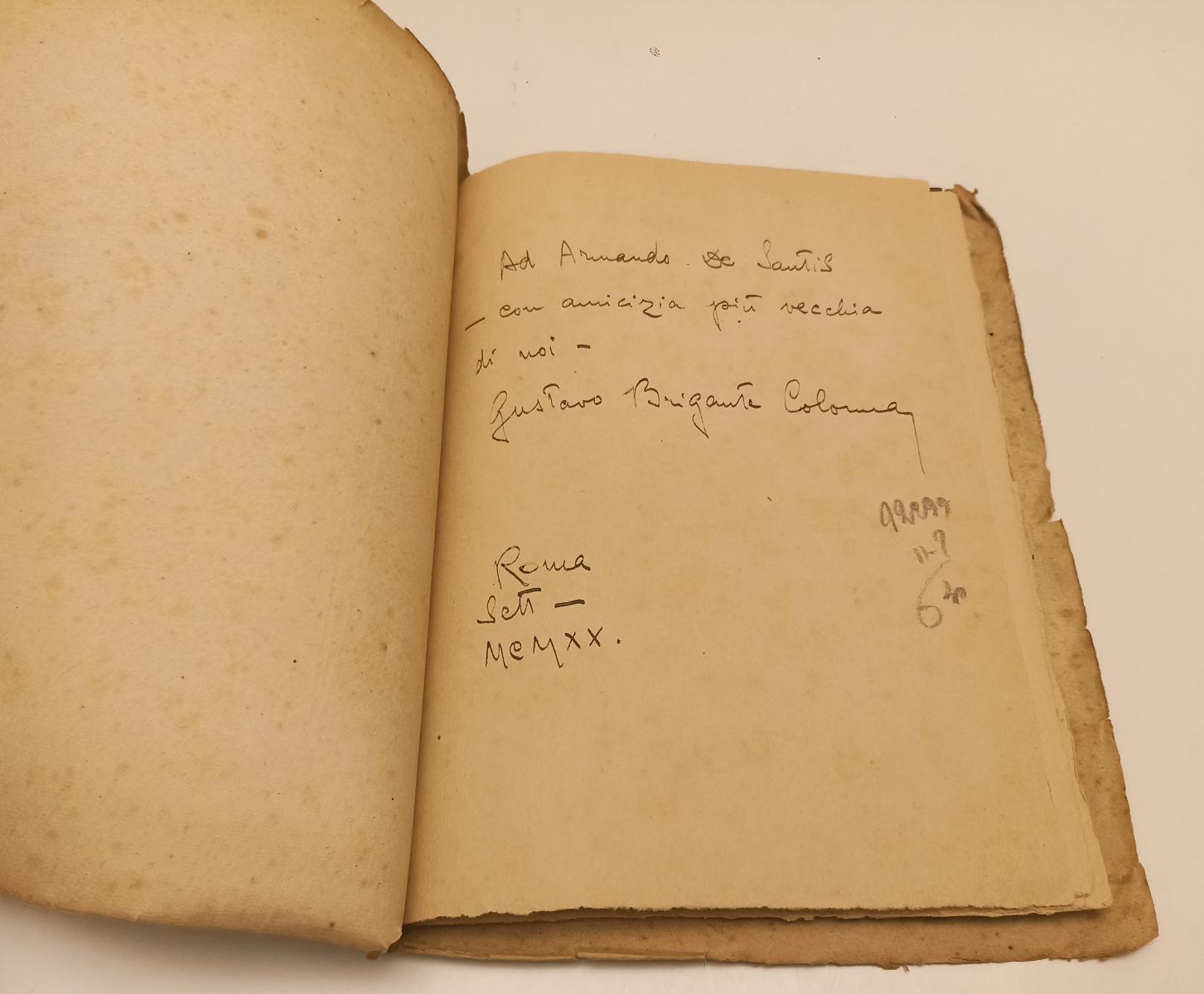 LN- L'OFFERTA RIME GUERRE E AMORE - BRIGANTE GUSTAVO COLONNA ---- 1920- B- XFS44